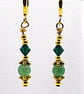 Green Aventurine and Crystal Earrings - Image 5