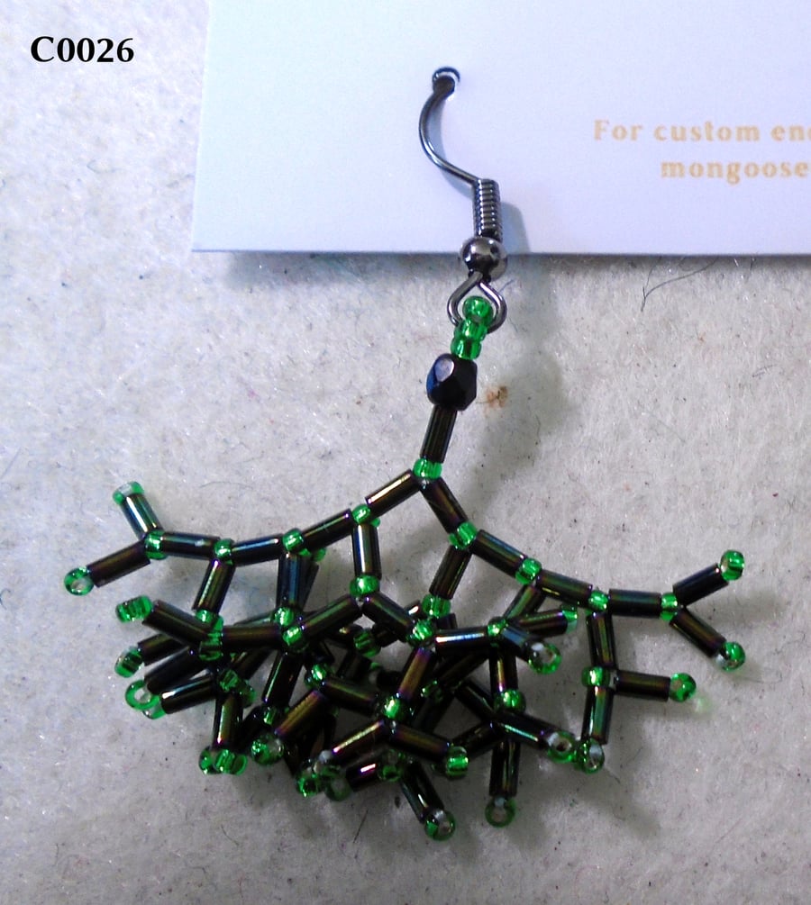 Fractal-style earrings (customisable)