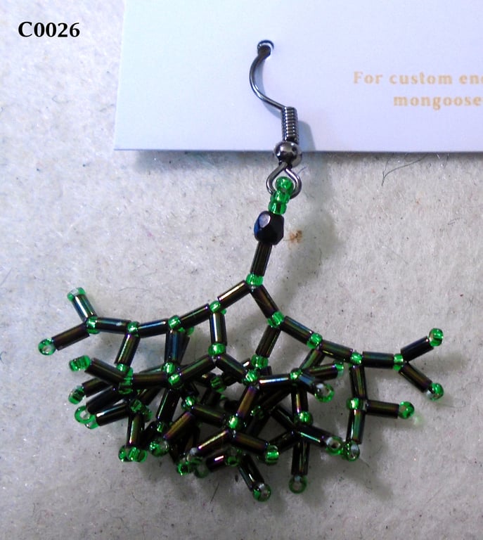 Fractal-style earrings (customisable)