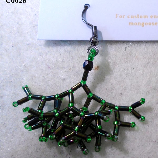 Fractal-style earrings (customisable)