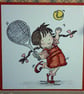 Any occasion greetings card, birthday card - playing tennis - Image 2