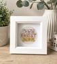 Home Sweet Home Cross Stitch Frame House Warming Gift