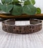 Bangle, Copper Rustic Floral Stamped Cuff - Size Large 7.5 Inch Wrist - Image 3