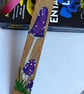 Purple Toadstools - Wooden Bookmark