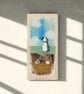 Handmade Puffin Wall Art, Coastal Pebble Picture, One-of-a-Kind Beach House Gift - Image 4