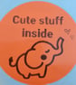 50 'Cute Stuff Inside' Thermal Printed Stickers (EO) - Image 1