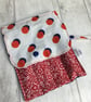 Travel cutlery roll with cutlery - navy and red dog lovers design. - Image 3