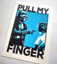 Star Wars Darth Vader 'Pull My Finger' Hand Pulled Screen Print - Image 2