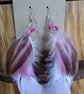 "Valentine" - Unique feather hook earrings (pair) - Image 5