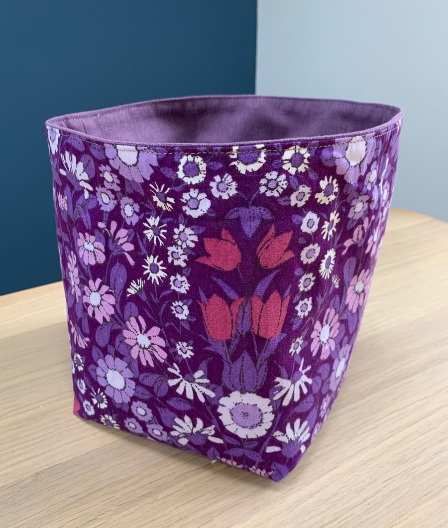 Daisy Chain Fabric Storage Basket