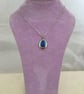 Oval Pendant in Peacock Colours - Image 4