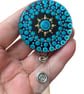 Hand painted mandala Badge Reel