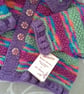 Baby Girl's Hand Knitted Cardigan  3-9 months size - Image 3