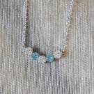 Adjustable Winter Themed Swarovski Chain Style Necklace