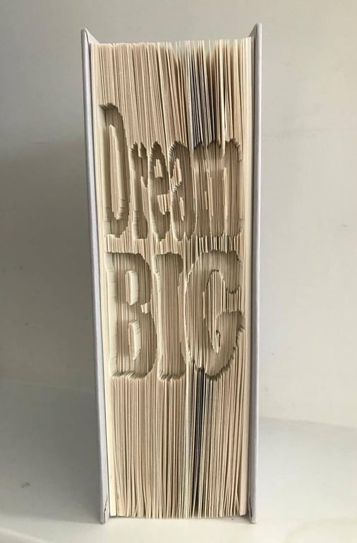 Dream BIG CUT & FOLD Book Folding Pattern - EMAILED PDF PATTERN