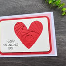 Handmade Valentines Day card - can be personalised 