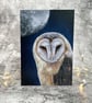 Queen of the Night Blank Greetings Card Printed from Original Art