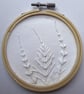 Plaster cast wall art - horsetail bas relief plaque - Image 1