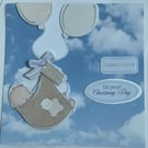 Baby boy Congratulations on your Christening day card
