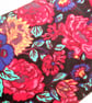 FLORAL shoulder or cross body Bag, small, lightweight, bright jewel colours - Image 3