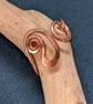 Swirly Copper Ring Made in an Art Nouveau Style - Image 5