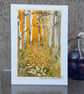 Leaf Fall. Blank Card. Original Painting 260196 - Image 5