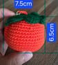 Handmade Crochet Orange Keychains (Set of 2) – Cute Citrus Fruit Bag Charms  - Image 4