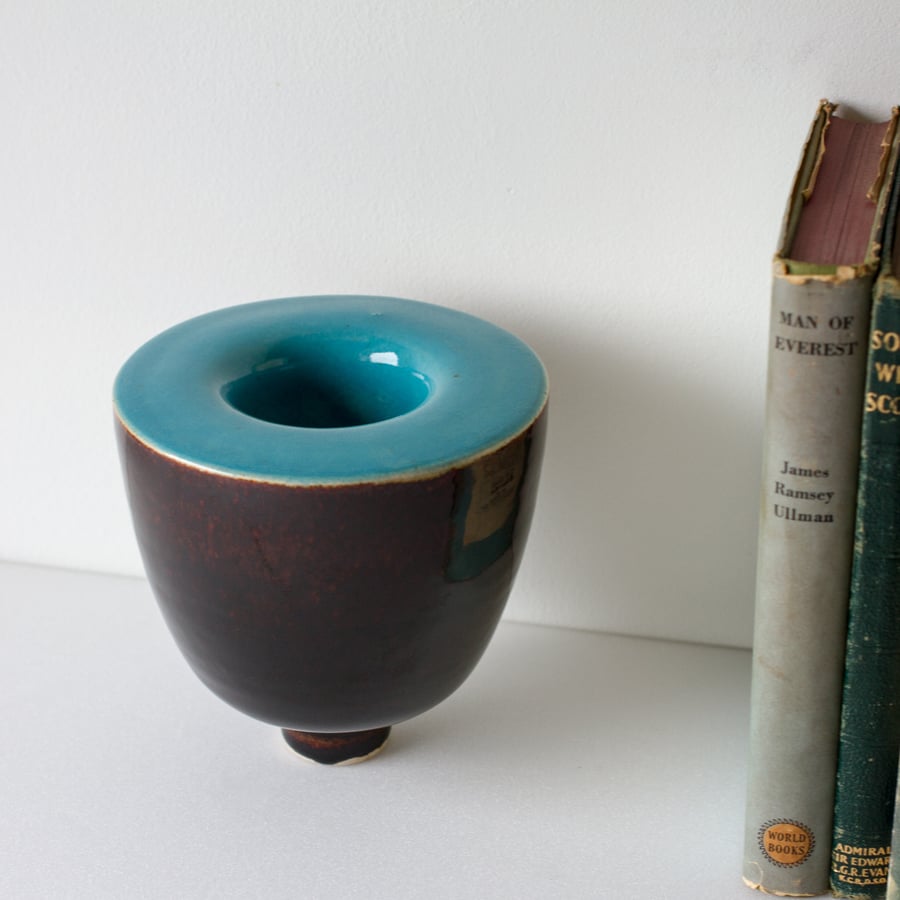 Turquoise Double Walled Vessel