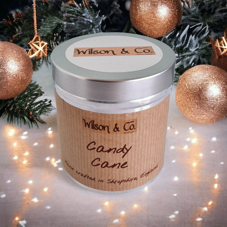 Candy Cane Scented Christmas Candle 230g 