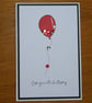 Ruby Red Balloon Congratulations Card - Image 5