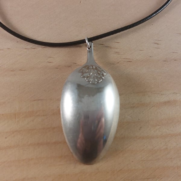Upcycled Silver Plated Spoon Necklace (SPN102511)