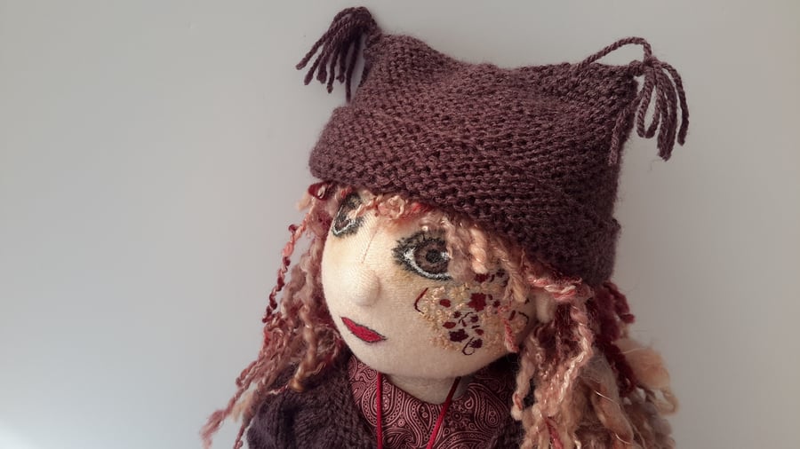 Maddison,Handmade Collectable Cloth Doll, Keepsake Doll, Quality Ragdoll