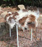 Natural wool felted seat-pad and or a mat for a cat or a small dog   - Image 9