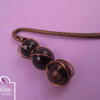 Black Jasper Gemstone Wire Wrapped Bookmark