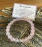 Rose Quartz - Elasticated Bracelet  - Image 1