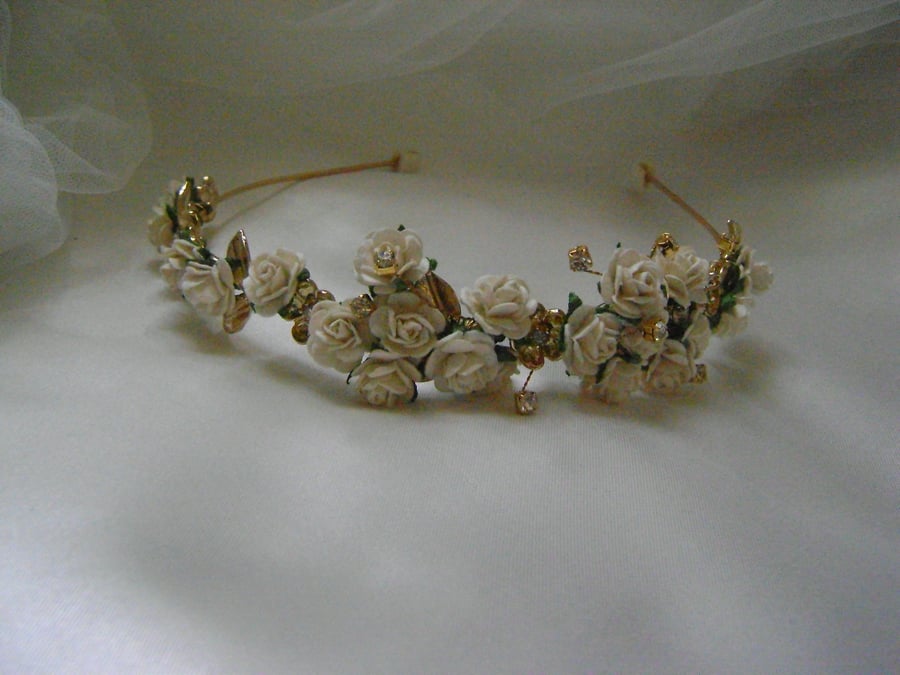 Rosina Ivory & Gold Tiara