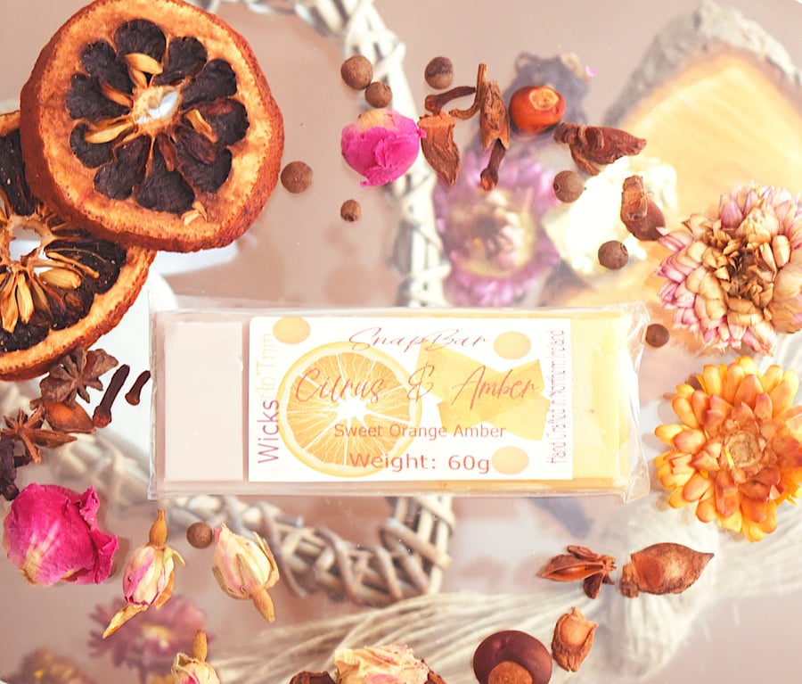 Soy Wax Melt SnapBar - Citrus & Amber