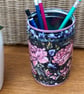 Coffee Beans Tin Can Upcycled Decoupaged Storage Pot