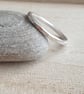 Silver stacking rings, Hammered silver rings, Minimalist jewellery - Image 3