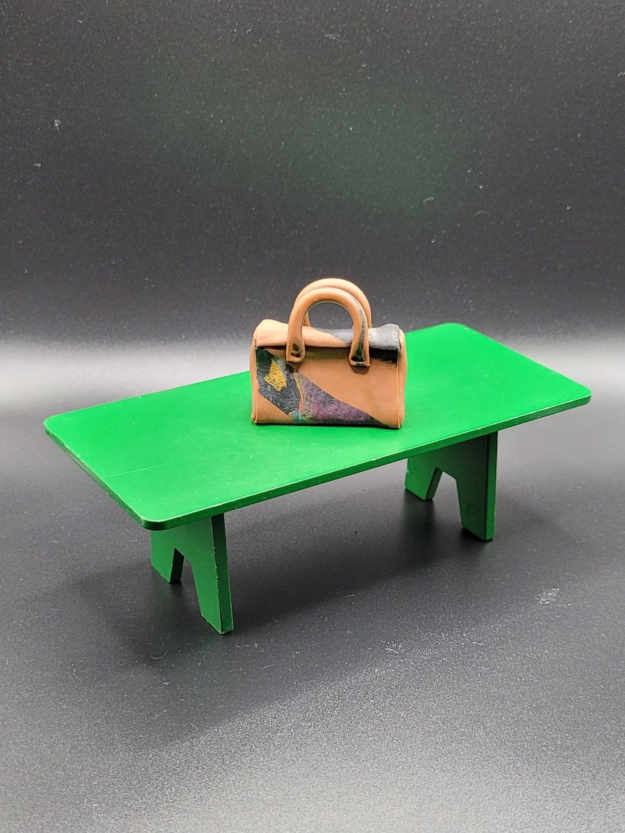 Polymer clay handbag 112 scale miniature novelty gift