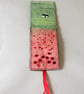 Poppies Bookmark - embroidered and painted . - Image 3