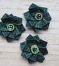 Cute Tartan Ruffle Hair Clips Plaid Ribbon Ruffle - Mixed Colours - Image 8