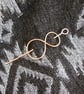 Shawl Pin, Copper Celtic Infinity Knot - Image 8