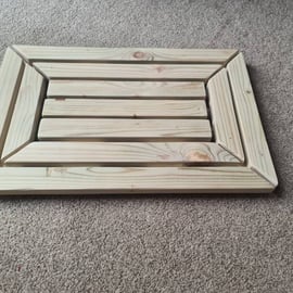 Bathroom duckboard, bathboard, shower mat, hot tub. solid, chunky and rustic