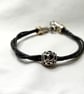 Double Leather Cord Bracelet - Image 3