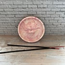 Pink Marble Face-Shaped Incense Holder