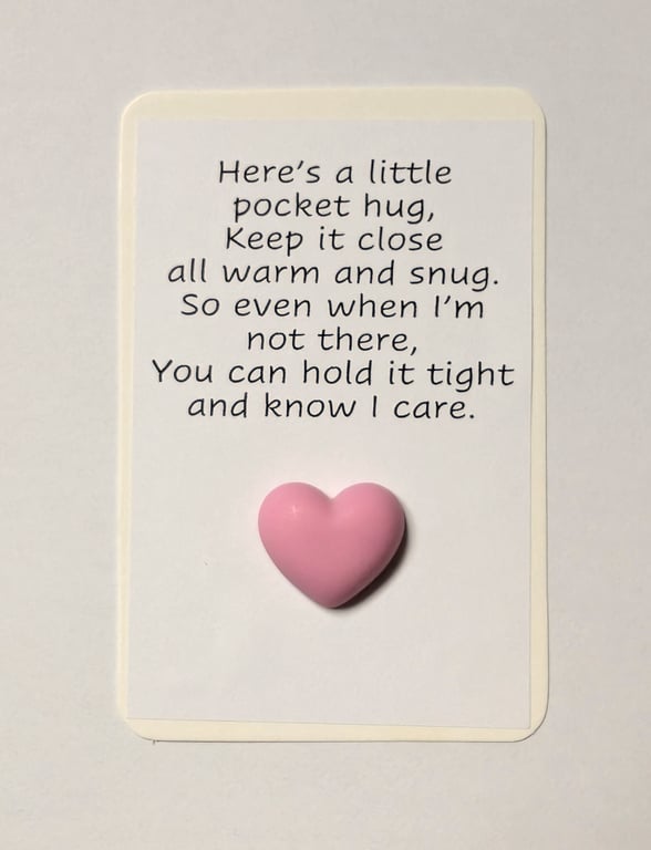 Pocket hugs - plain heart