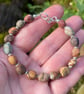Silver and Jasper pebble bracelet - Image 2