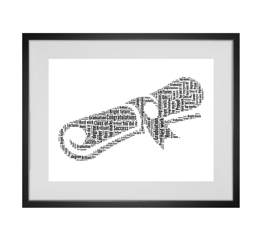 Personalised Scroll Design Word Art Gifts  