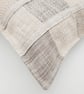 Cream patchwork envelope cushion cover.   - Image 5